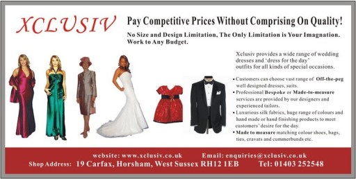 Providing tailor made weddding dresss, bridesmaids dresses and mother of the bride outfits