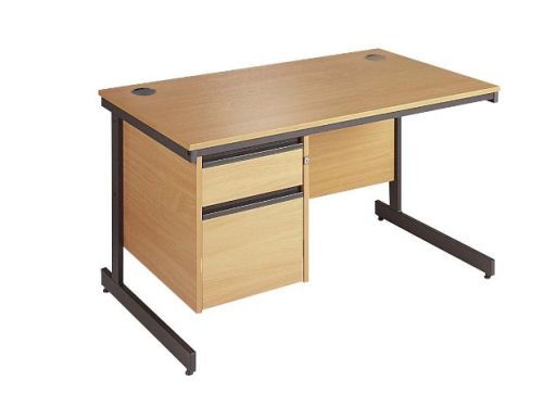 single pedestal office desk