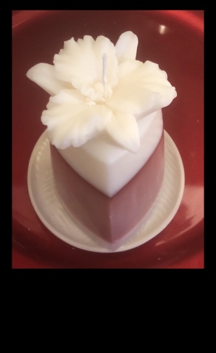 Flower Topped Ombre Candles