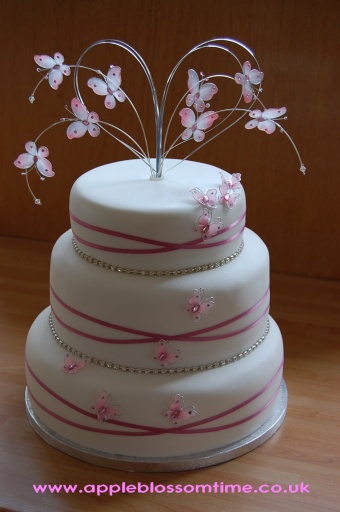 Butterfly wedding cake