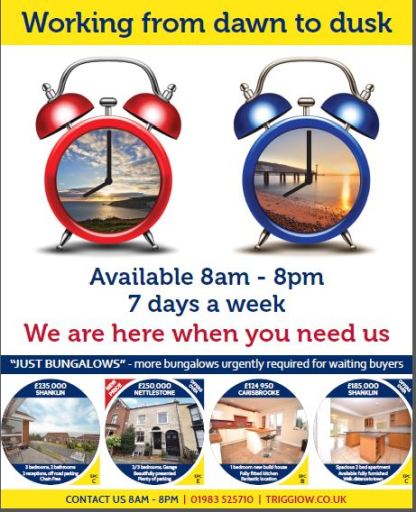 Open 8am to 8pm - working harder for you.