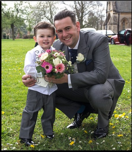 Page boy ad Groom