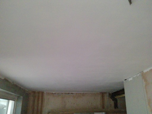 Kitchen ceiling now painted. Ceiling area size 25 Meter Sq