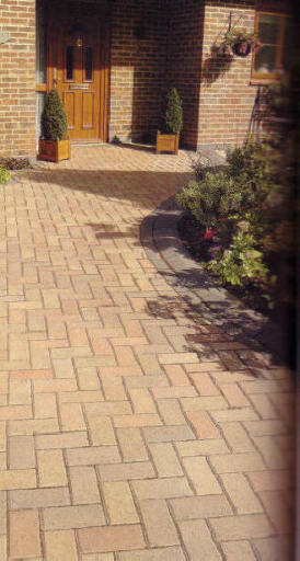 Block paving driveway