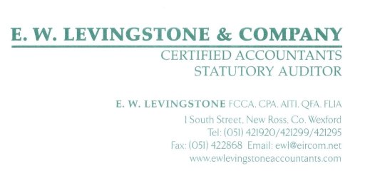 E. W. Levingstone &amp; Company - business card