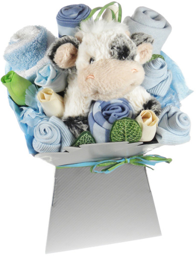 Baby Flower Box Bouquets - with Soft Toys