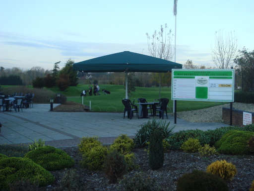 Giant Umbrella at Brickhampton Golf Course