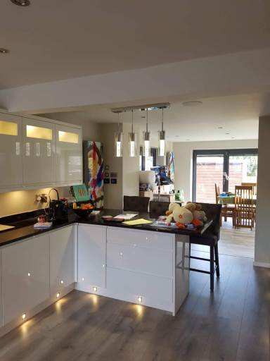 Luxury open plan family kitchen