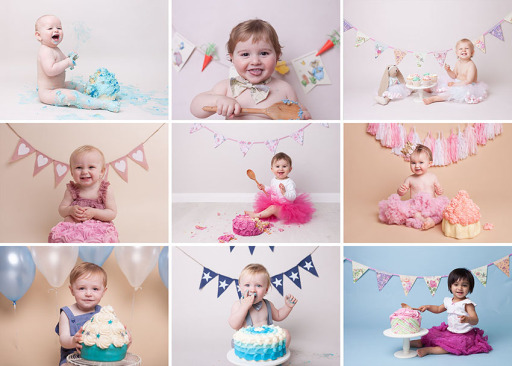 cake smash photoshoots by Beautiful Bairns Photography Edinburgh