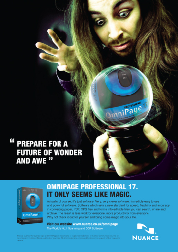 Nuance Omnipage press ad and poster