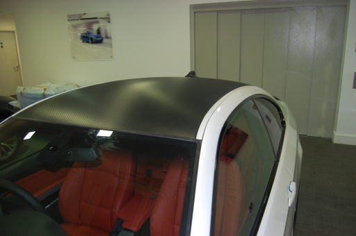 carbon fibre effect roof wrap