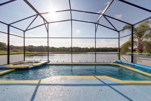 Luxury Villa Orlando View Over Heated Pool, Spa and Lake