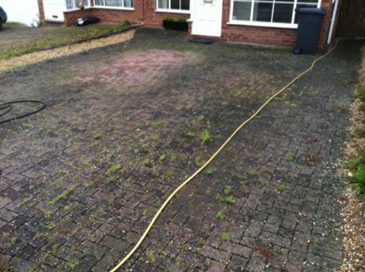 Block Paving cleaning Coventry Before Image