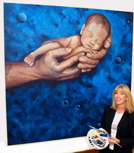Denise and Mural