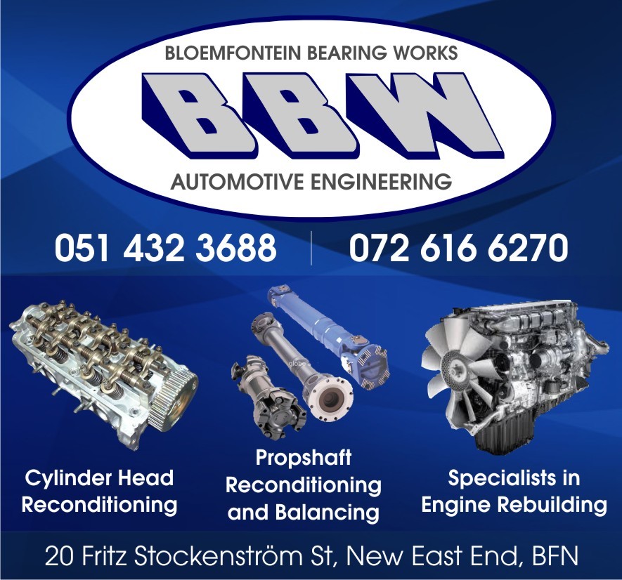 Bloemfontein Bearing Works 20 FRITZ STOCKENSTROOM ST, BLOEMFONTEIN, 9300