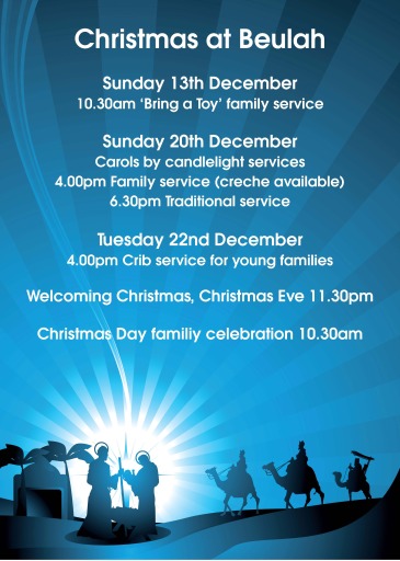 Poster for local church