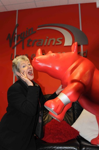 Eilidh Milnes working with Virgin Trains at their Academy