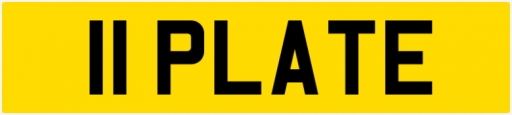 11 Series Personalised Private Registration Number Plates