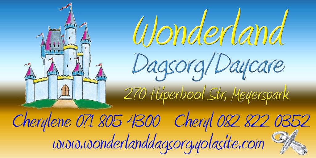 Wonderland Daycare / 270 Hiperbool Street, Meyerspark, 0184