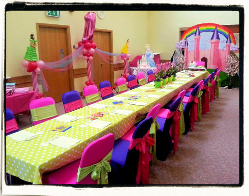 Stunning kids venue decor fit for any beautiful Princess!