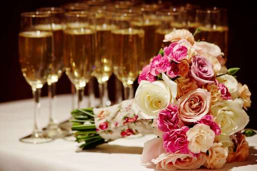 Flowers and Champagne