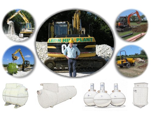 Sewage treatment plants, septic tanks, cesspits