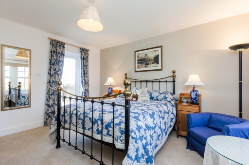 Haven, luxury bedroom with south facing balcony