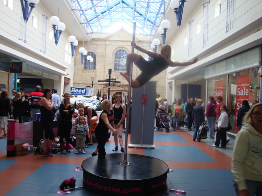 Pole Fitness Exhibition in the shires trowbridge