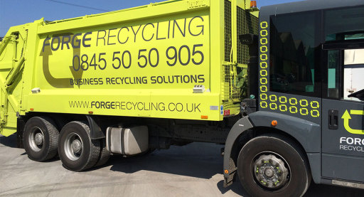 One of Forge's waste trucks
