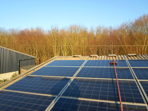 Agricultural solar panel cleaners
