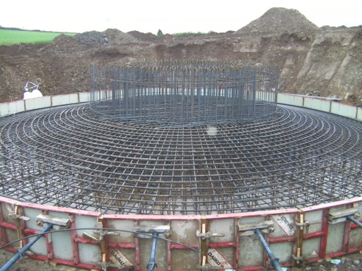 Most recent, Liskeard wind turbine base