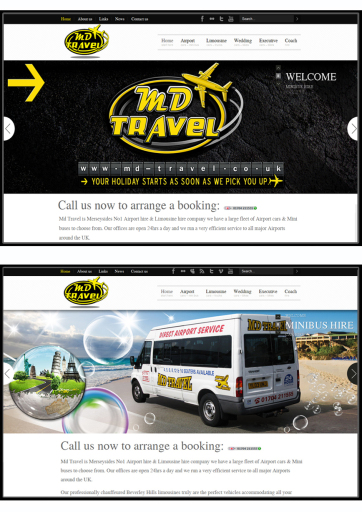 md-travel website design