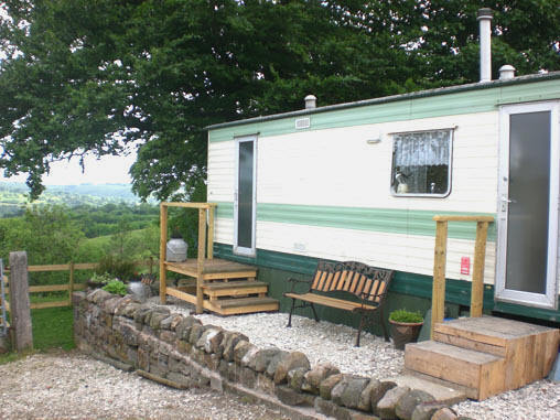 view from caravan