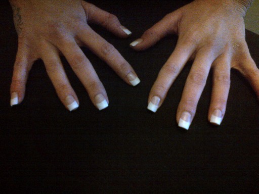 French Tip Acrylics