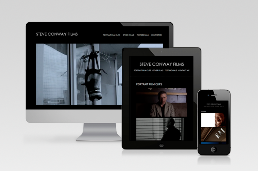 Responsive Website Design for Steve Conway Films