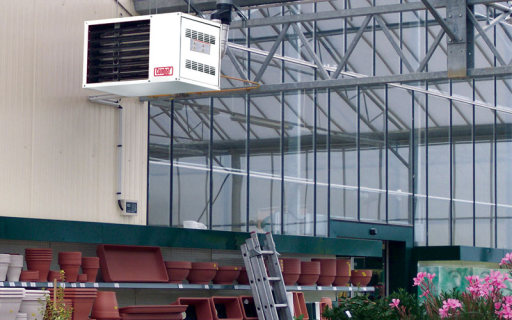 Warm Air Heating in Garden Centres
