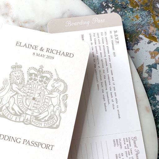 Passport Wedding Invitation