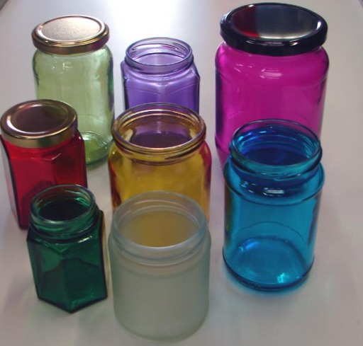 Food jars supplied in clear or coloured
