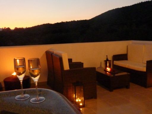 relax in the jacuzzi at sunset