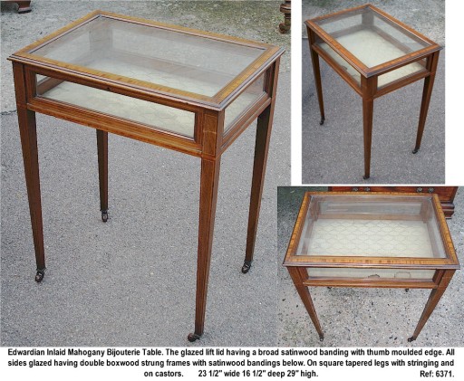 Edwardian Satinwood Inlaid Mahogany Bijouterie Table