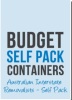 Budget Self Pack Containers