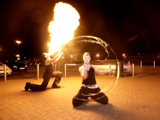 Fire performers
