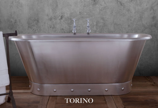 Torino Brushed Stainless Steel Bath