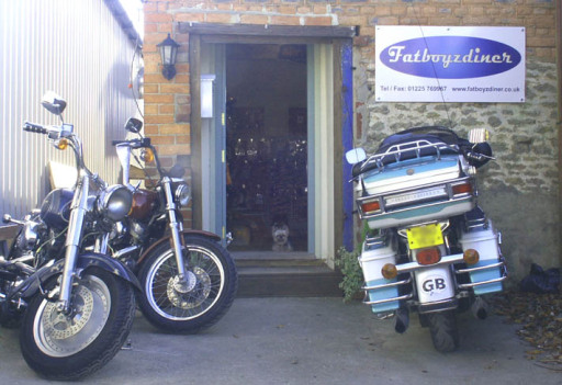 Outside our - small but perfectly formed - shop.