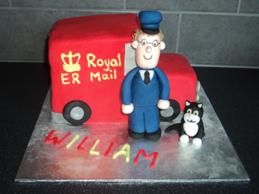 postman pat novelty cake