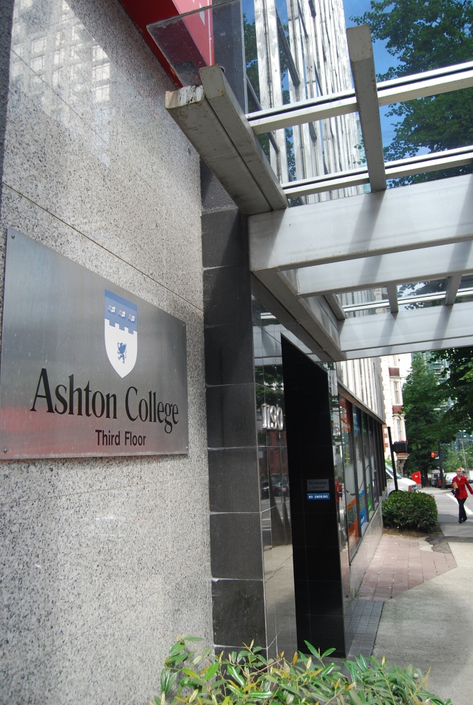 Ashton College 1190 Melville St Suite 400, Vancouver, BC, V6E 3W1