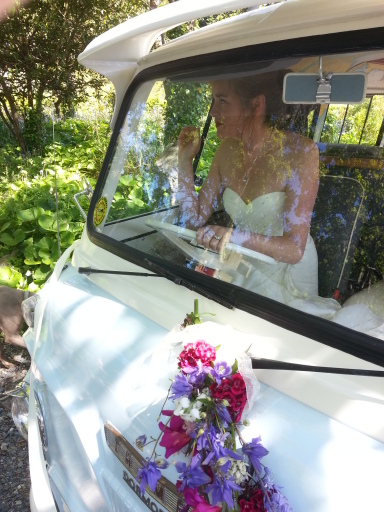 Totally one off Wedding camper hire in Cornwall