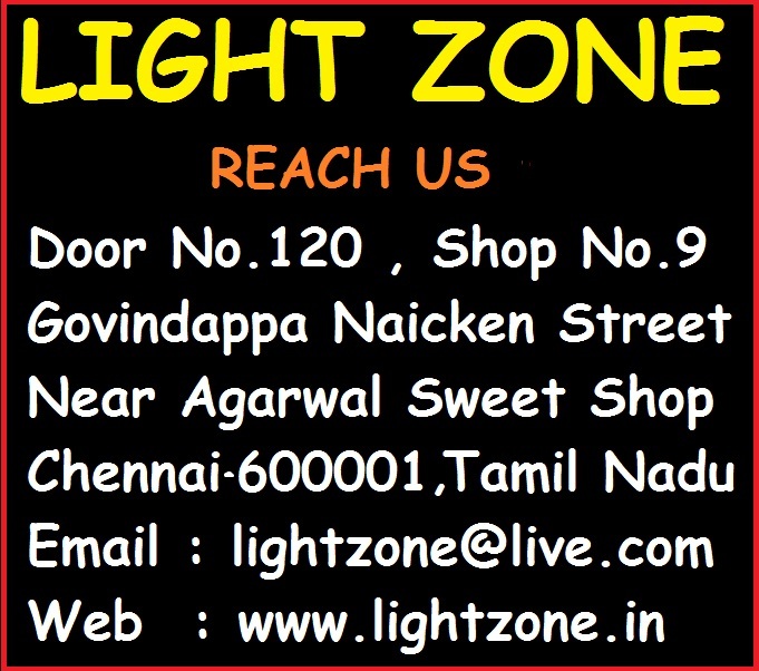 SUNCA LIGHT ZONE NO120 SHOP 9 GOVINDAPPA NAICKEN STREET NEAR FLOWER
