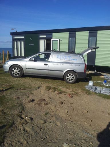 Trace heating a new static caravan in Mid Wales
