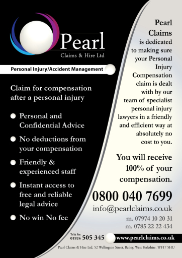 Pearl Claims &amp; Hire Ltd. Personal Injury Accident management